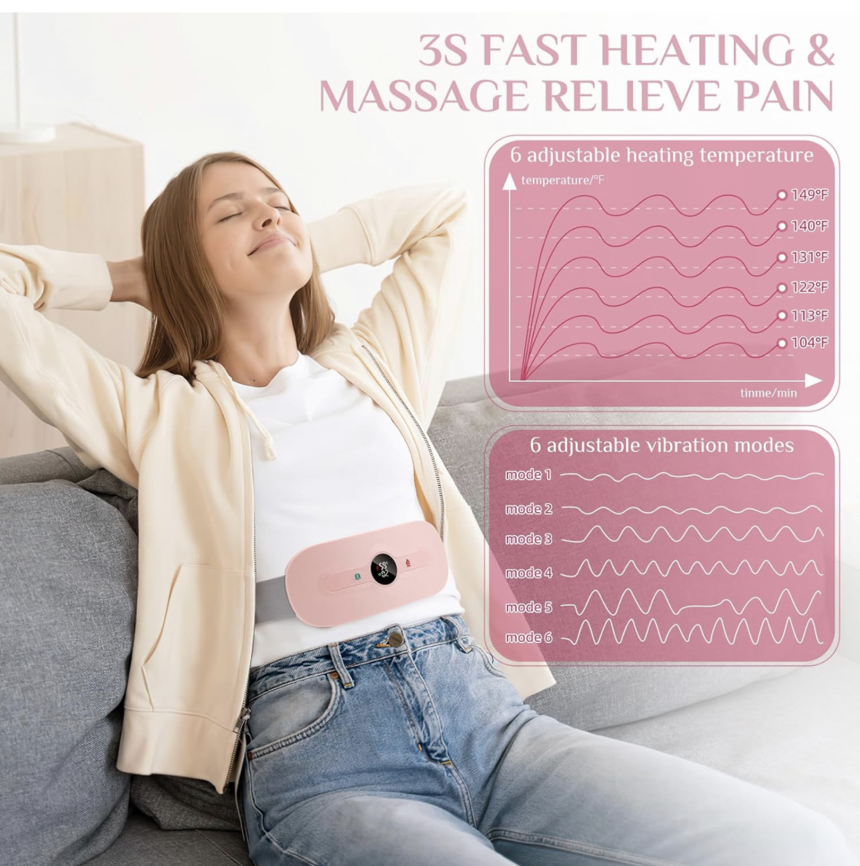 Advanced Cordless Menstrual Heating Pad